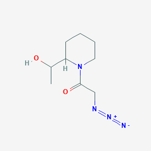 2-Azido-1-(2-(1-hydroxyethyl)piperidin-1-yl)ethan-1-one