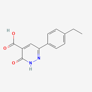 molecular formula C13H12N2O3 B1491812 6-(4-乙基苯基)-3-氧代-2,3-二氢吡啶嗪-4-羧酸 CAS No. 1498015-07-8