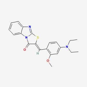 2-[4-(diethylamino)-2-methoxybenzylidene][1,3]thiazolo[3,2-a]benzimidazol-3(2H)-one