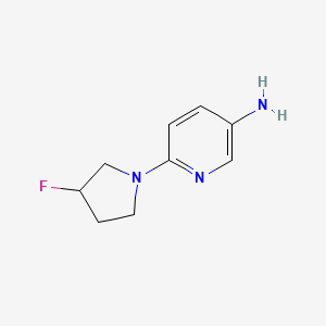 molecular formula C9H12FN3 B1491814 6-(3-氟吡咯烷-1-基)吡啶-3-胺 CAS No. 2004861-03-2