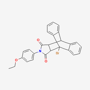 1-Bromo-17-(4-ethoxyphenyl)-17-azapentacyclo[6.6.5.0~2,7~.0~9,14~.0~15,19~]nonadeca-2,4,6,9,11,13-hexaene-16,18-dione (non-preferred name)