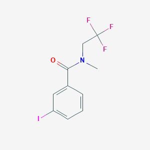 molecular formula C10H9F3INO B14918154 3-iodo-N-methyl-N-(2,2,2-trifluoroethyl)benzamide 