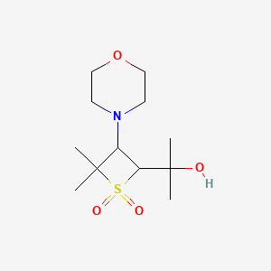 2-[4,4-Dimethyl-3-(morpholin-4-yl)-1,1-dioxidothietan-2-yl]propan-2-ol