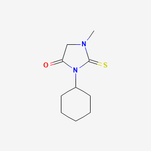 molecular formula C10H16N2OS B14918170 3-Cyclohexyl-1-methyl-2-thioxoimidazolidin-4-one 