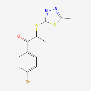 1-(4-Bromophenyl)-2-((5-methyl-1,3,4-thiadiazol-2-yl)thio)propan-1-one