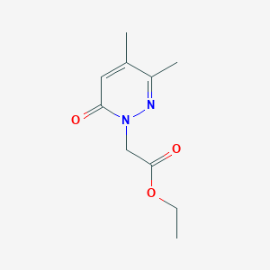 molecular formula C10H14N2O3 B1491818 ethyl 2-(3,4-dimethyl-6-oxopyridazin-1(6H)-yl)acetate CAS No. 103386-44-3