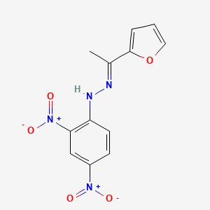 (2E)-1-(2,4-dinitrophenyl)-2-[1-(furan-2-yl)ethylidene]hydrazine