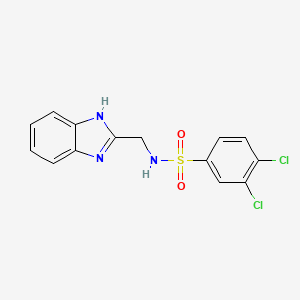 N-(1H-benzimidazol-2-ylmethyl)-3,4-dichlorobenzenesulfonamide