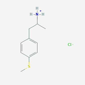 molecular formula C10H16ClNS B149182 α-メチル-4-(メチルチオ)ベンゼンエタンアミン一塩酸塩 CAS No. 94784-92-6