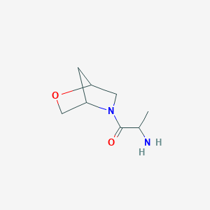 molecular formula C8H14N2O2 B1491822 2-Amino-1-{2-oxa-5-azabicyclo[2.2.1]heptan-5-yl}propan-1-one CAS No. 1706418-82-7