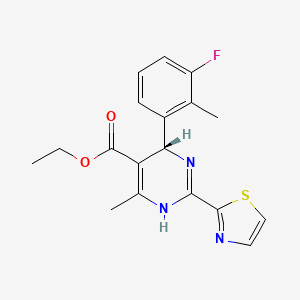 molecular formula C18H18FN3O2S B14918226 Ethyl (S)-6-(3-fluoro-2-methylphenyl)-4-methyl-2-(thiazol-2-yl)-1,6-dihydropyrimidine-5-carboxylate 