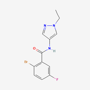 2-bromo-N-(1-ethyl-1H-pyrazol-4-yl)-5-fluorobenzamide