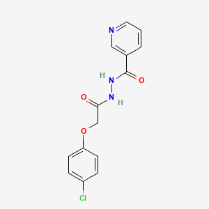 N'-[2-(4-chlorophenoxy)acetyl]pyridine-3-carbohydrazide