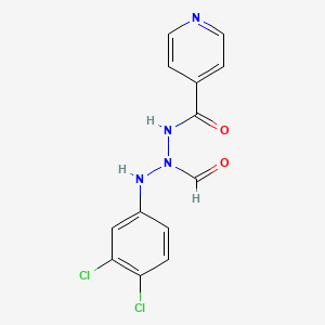 2-[[(3,4-Dichlorophenyl)amino]carbonyl]hydrazide, 4-pyridinecarboxylic acid