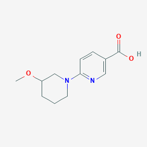molecular formula C12H16N2O3 B1491825 6-(3-Methoxypiperidin-1-yl)nicotinic acid CAS No. 1979612-24-2