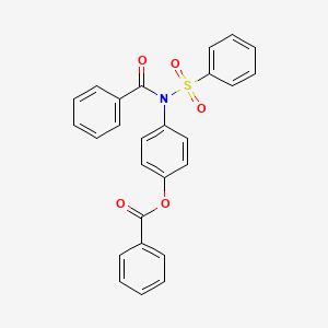 4-[(Phenylcarbonyl)(phenylsulfonyl)amino]phenyl benzoate