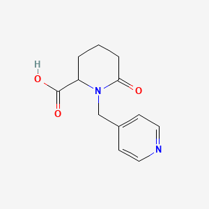 6-Oxo-1-(pyridin-4-ylmethyl)piperidine-2-carboxylic acid