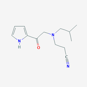 3-(Isobutyl(2-oxo-2-(1h-pyrrol-2-yl)ethyl)amino)propanenitrile