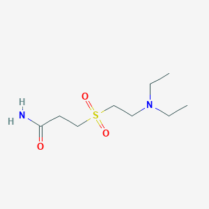 3-{[2-(Diethylamino)ethyl]sulfonyl}propanamide