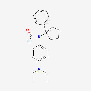 n-(4-(Diethylamino)phenyl)-n-(1-phenylcyclopentyl)formamide