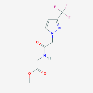 Methyl (2-(3-(trifluoromethyl)-1h-pyrazol-1-yl)acetyl)glycinate