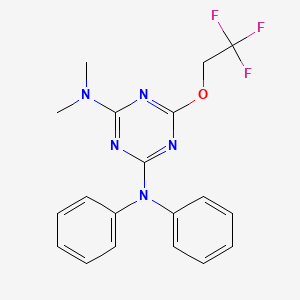 N,N-dimethyl-N',N'-diphenyl-6-(2,2,2-trifluoroethoxy)-1,3,5-triazine-2,4-diamine