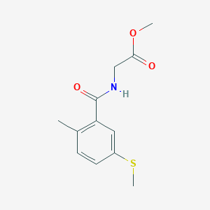 Methyl (2-methyl-5-(methylthio)benzoyl)glycinate