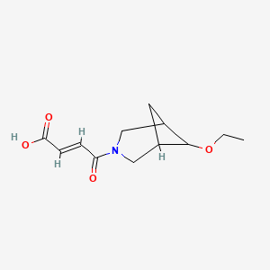molecular formula C12H17NO4 B1491835 (E)-4-(6-乙氧基-3-氮杂双环[3.1.1]庚-3-基)-4-氧代丁-2-烯酸 CAS No. 2098160-95-1