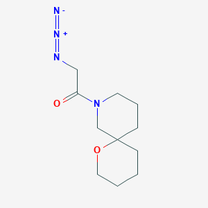 molecular formula C11H18N4O2 B1491837 2-叠氮基-1-(1-氧杂-8-氮杂螺[5.5]十一烷-8-基)乙烷-1-酮 CAS No. 2098090-69-6