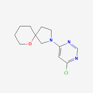 molecular formula C12H16ClN3O B1491838 2-(6-氯嘧啶-4-基)-6-氧杂-2-氮杂螺[4.5]癸烷 CAS No. 2097991-47-2