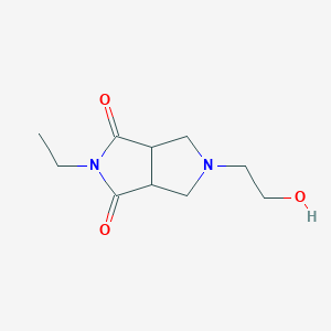 2-ethyl-5-(2-hydroxyethyl)tetrahydropyrrolo[3,4-c]pyrrole-1,3(2H,3aH)-dione