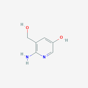 6-Amino-5-(hydroxymethyl)pyridin-3-ol