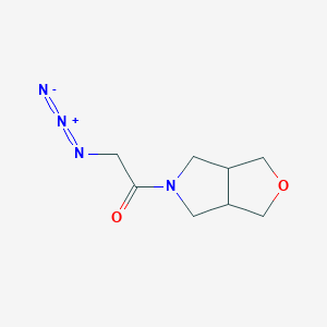 molecular formula C8H12N4O2 B1491844 2-azido-1-(tetrahydro-1H-furo[3,4-c]pyrrol-5(3H)-yl)ethan-1-one CAS No. 2098089-57-5