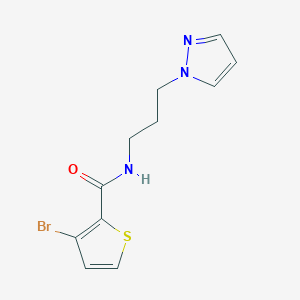 n-(3-(1h-Pyrazol-1-yl)propyl)-3-bromothiophene-2-carboxamide