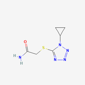 molecular formula C6H9N5OS B14918468 2-((1-Cyclopropyl-1h-tetrazol-5-yl)thio)acetamide 