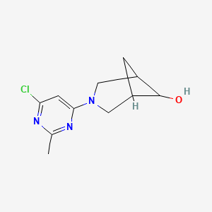 3-(6-Chloro-2-methylpyrimidin-4-yl)-3-azabicyclo[3.1.1]heptan-6-ol