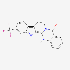 molecular formula C20H14F3N3O B14918471 21-methyl-6-(trifluoromethyl)-3,13,21-triazapentacyclo[11.8.0.02,10.04,9.015,20]henicosa-1,3,5,7,9,15,17,19-octaen-14-one 