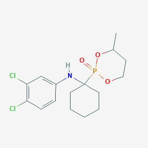 3,4-dichloro-N-[1-(4-methyl-2-oxido-1,3,2-dioxaphosphinan-2-yl)cyclohexyl]aniline