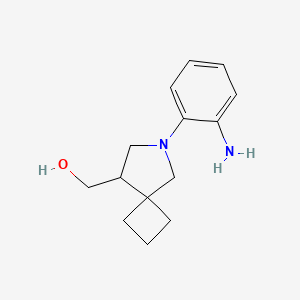 molecular formula C14H20N2O B1491850 (6-(2-Aminophenyl)-6-azaspiro[3.4]octan-8-yl)methanol CAS No. 2098134-08-6