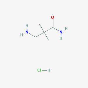 3-Amino-2,2-dimethylpropanamide hydrochloride