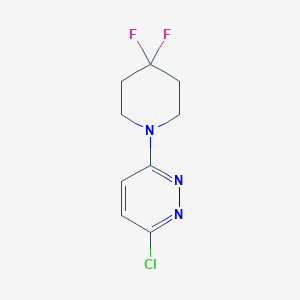 molecular formula C9H10ClF2N3 B1491853 3-氯-6-(4,4-二氟哌啶-1-基)哒嗪 CAS No. 2011124-55-1