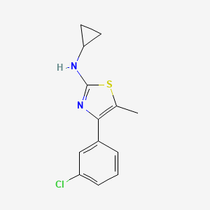 4-(3-Chlorophenyl)-N-cyclopropyl-5-methylthiazol-2-amine