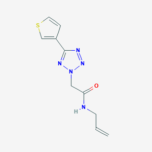 molecular formula C10H11N5OS B14918536 n-Allyl-2-(5-(thiophen-3-yl)-2h-tetrazol-2-yl)acetamide 