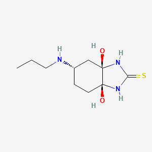 molecular formula C10H19N3O2S B14918537 (3aR,5S,7aS)-3a,7a-Dihydroxy-5-(propylamino)hexahydro-1H-benzo[d]imidazole-2(3H)-thione 