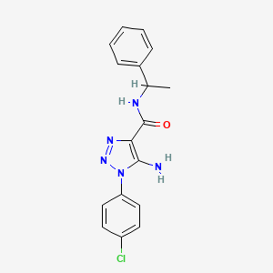 5-amino-1-(4-chlorophenyl)-N-(1-phenylethyl)-1H-1,2,3-triazole-4-carboxamide