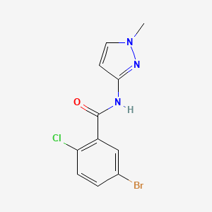 5-bromo-2-chloro-N-(1-methyl-1H-pyrazol-3-yl)benzamide