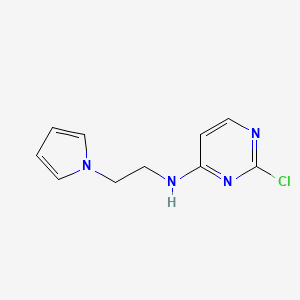 molecular formula C10H11ClN4 B1491857 N-(2-(1H-pyrrol-1-yl)ethyl)-2-chloropyrimidin-4-amine CAS No. 1870505-91-1
