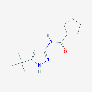 n-(3-(Tert-butyl)-1h-pyrazol-5-yl)cyclopentanecarboxamide