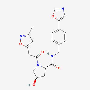 (4r)-4-Hydroxy-1-[(3-Methylisoxazol-5-Yl)acetyl]-N-[4-(1,3-Oxazol-5-Yl)benzyl]-L-Prolinamide