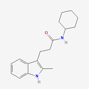 N-cyclohexyl-3-(2-methyl-1H-indol-3-yl)propanamide